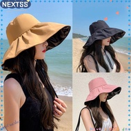 NEXTSS Bucket Hat Outdoor Sunscreen Anti-UV Panama Hat Foldable Sun Hat