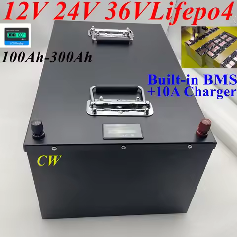 LiFepo4 24V 100Ah 200Ah 12V 250Ah 280Ah 300Ah 36V 260Ah 280Ah 300Ah Lithium Battery for Trolling Mot
