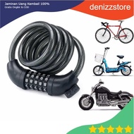 TaffGUARD 5-Digit Number Code Bicycle Lock