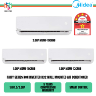 Midea MSMF-10CRN8 MSMF-13CRN8 MSMF-19CRN8 Fairy Series Non Inverter R32 Wall Mounted Air Conditioner Air Cond 1.0HP 1.5HP 2.0HP Smart Control 3 Star Rating Penghawa Dingin