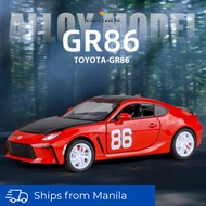 Toyota GR86 Toyota 86 Die-Cast 1/32 1:32 Scale Pullback Alloy Car Vehicle Model Diecast Alloy Car