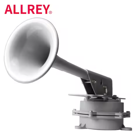 ALLREY 12V /24V 1280DB Super Loud Aviation Aluminum Train Track Car Horn For Truck Boat Train Vehicl