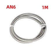 1M Nylon Thép Không Gỉ Bện Dầu Nhiên Liệu Khí Dòng Vòi AN4 AN6 AN8 AN10 AN12 CPE Mát Ống Ống Dành Ch