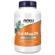 NOW Supplements, Cal-Mag DK with Vitamin D-3 and Vitamin K-2 - 180 Capsules