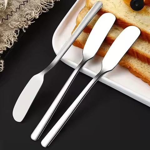 Multifunctional Stainless Steel Butter Knife and Spreader for Cheese,Jars, and Cream - Essential Kit