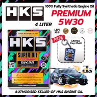 HKS SUPER OIL PREMIUM 5W30 (Original Made in Japan) HKS Synthetic Engine Oil Minyak Hitam 4Liter