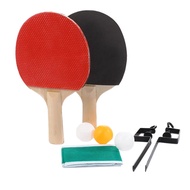 【Popular choice】 Ping Pong Post Net Rack Paddles Quality Table Tennis Rackets Set Ping Pong Train Adjustable Net Rack Paddle With 3 Balls