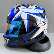 【2025NEW】Arai RX7X Blue Pentagram Full Face Helmet Arai Full Face Helmet Arai Riding Helmet Full Fac