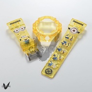 (Vcustom) GA700 CUSTOM PRINTING " MINIONS " BAND AND BEZEL WATCH STRAPS