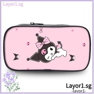 LAYOR1 Kuromi Pencil Bag, Cute Cartoon Sanrio Pencil Cases,  Large Capacity Stationery Bag