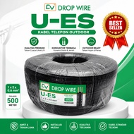 DROP WIRE Telephone Cable 1x2x0.6mm U-ES Outdoor Telecommunication Cable 1 Roll Length 100 Meters