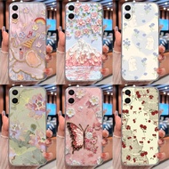 For Samsung Galaxy A07 M07 F07 4G Case Clear Protection Soft Silicone Pretty Pattern Phone Casing Fo