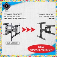 ☸∋☂[New Design]North Bayou NB P6 (SIMILIAR 767-L600,757-L400) 45 to 75 Inch TV Wall Bracket Mount Double Extendable Arm