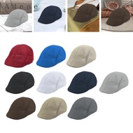 [Adepe] Men's Mesh Flat Cap for Men Sun Hat Beret Cap for Traveling Hiking Gardening
