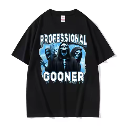 Professional Gooner Offensive Funny Meme T Shirts Goon Sexual Joke Party Men Oversized T-shirts fash