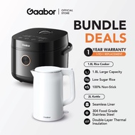 【Bundle Sales】Gaabor 5L Touch Screen Rice Cooker RC18T-Online Version + 2L Kettle Smart Temperature 