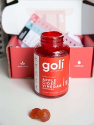 Goli Apple Cider Vinegar Gummy เยลลี่แอปเปิ้ลไซเดอ วิตามินสูง 60 เม็ด ส่งฟรี นำเข้าจาก USA พร้อมส่ง (ตัวแทนประเทศไทย)