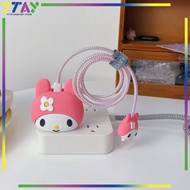 IPHONE Spiral Head Protection Cover & Charger Cable Set for Charger 18w & 20wiphone Charger Head Pro