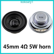 KOKO Portable Speaker Repair Parts Round Speaker  Power Full Ranges Audios Speaker 45mm 4Ohm 5W 8Ohm