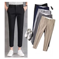 Pants Man Seluar Lelaki Slack Work Pants Men Korean Pants Cotton pants for Formal Cropped pants men 