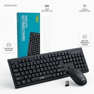 Popo PK01 Budget Wireless Combo - 2.4G Desktop Keyboard and Mouse