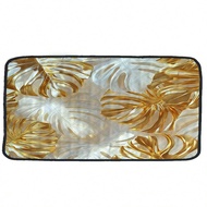 1pc 2D Tropical Leaf Art Pet Pad, Washable & Reusable Pet Training Mat, Home Pet Pad, All Season, Du