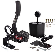 PC Racing Game USB Handbrake with H Gear Shifter Suit For Logitech G27 G29 G920 G923 T500 T300 For T