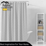 Shower Curtain Bathroom Curtain Plus Hook 180x180Cm B01