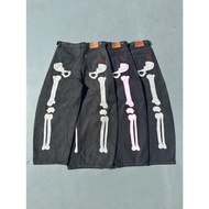 [Japanese Goods Daigou CITY] 2025AW 9090 Bone Hand Rigid Denim Pants Skull Jeans