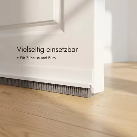 1PC 1M/39.37IN Door Seal Draft Stops with Brush Reduce Noise Door Sweep Breeze Blocker Insect Proof 