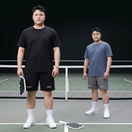 AKYOO Men's Bigsize 80-140kg T-shirt, High Quality, Stretchy Cotton Material, Cool - AT GAN THAN - D