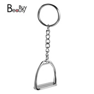 1Pcs Simple Elegant Design Western Stirrup Keychain Key Ring Hanger Tool For Men Women Bag Decoratio