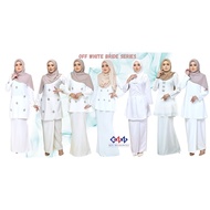 💥[OFF WHITE] BRIDE SERIES KURUNG MODEN /RIAU/KEDAH NIKAH/TUNANG/SANDING [S-5XL]
