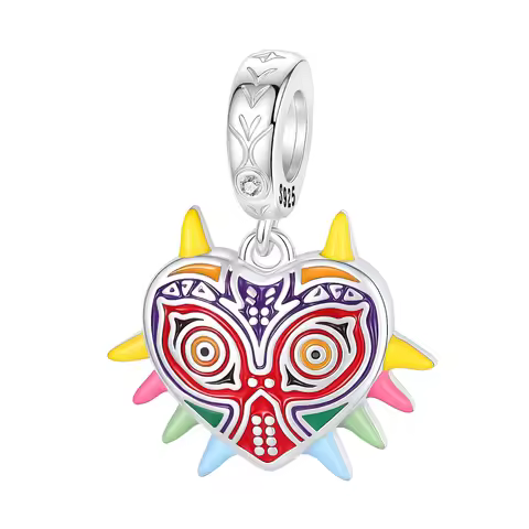 Tears of The Kingdom Breath of The Wild Link Coward's Mask for Original 925 Charms Bracelet Silver C