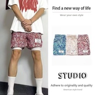 Graffiti Retro American Letter Shorts Summer New Style Sports Casual Quarter Pants Men Running Quick