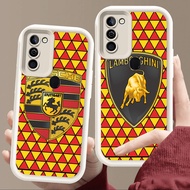 Casing for Samsung A10 M21 A20S A50s A21S A7 A30s M30S A50 A30 A10S A20 A11 Soft White E85 Brand Log