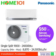 Panasonic Single Split AirCon 9000BTU TO 24000BTU