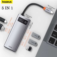 Baseus Metal Gleam Series 5 in 1 Multifunctional Type-C HUB Docking Station
