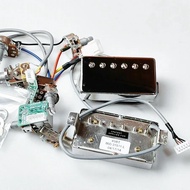 Guitar Pickups Alnico V Humbucker Pickup  498R 498T Set Golden Cover with Pro Wiring Harness Quick C