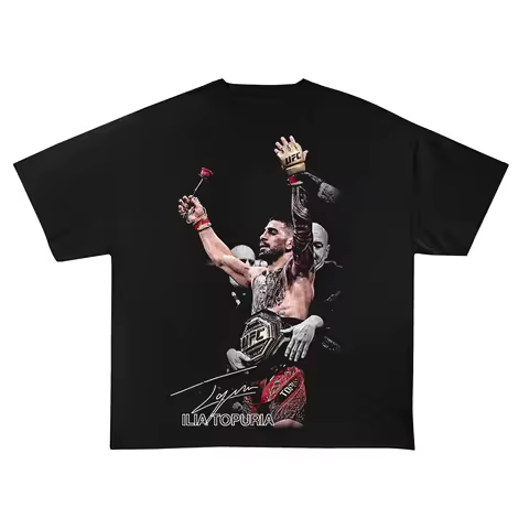 Ilia Topuria Shirt Professional Fighter Spanish Georgia El Matador 2026 Summer New Men Women Fashion