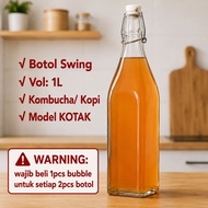 1000ml Swing Cap Glass Bottle/ BOX Kombucha Glass Bottle Coffee Milk/ Swing Cap Glass Bottle 1L TW-1