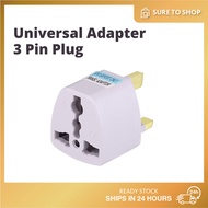 Universal 3 Pin Adapter Plug Europe Travel Converter Adaptor Socket