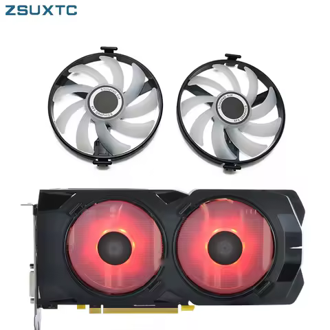 FDC10U12S9-C Cooler Fan Replace For XFX AMD Radeon RX 470 480 580 RX580 RX480 RX470 EDITION Crimson 