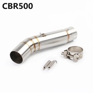 Motorcycle Exhaust Middle Link pipe connector connection mid  pipe For  cbr500 CBR500X CBR500F CBR50