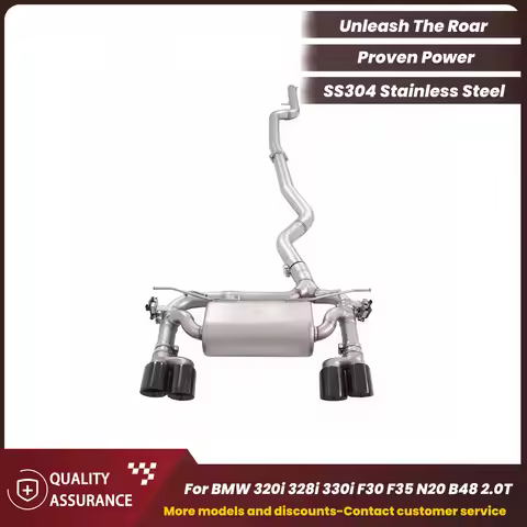 Performance Supercar Sound ECCF SUS304 Catback Exhaust for BMW 320i 328i 330i F30 F35 N20 B48 2.0T