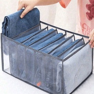 1pc Large Wardrobe Clothing Divider Storage 7 Cabinet Storage Box Washable Drawer Wardrobe Storage B