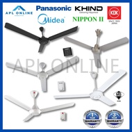 【READY STOCK)】KHIND / PANASONIC / KDK / NIPPON II Ceiling Fan 60’’ inch Kipas Siling 60'' Kipas Sili