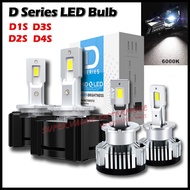 2Pcs Super Bright LED D1S D2S D3S D4S Canbus LED Bulb 6000K Matches Original HID Ballast