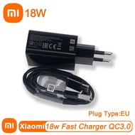 [ขายดี] สำหรับ Xiaomi ที่ชาร์จความเร็วสูงเดิม18W ที่ชาร์จ Qc3.0 Usb สายไมโครแบบ C สำหรับ Mi9 Se Note9 8 Pro 9 S Cc9E K20 30 A1