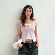 JANET STUDIO • Pink Top with 2-button Heart